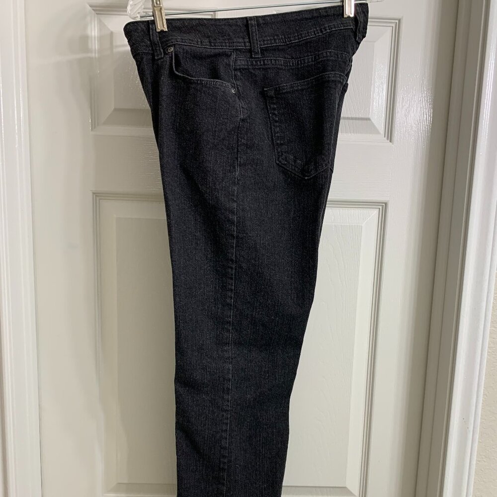 Lee Brand Women's Black Denim Jeans, Size 12